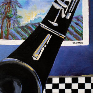 "Clarino" Original 8"x 8" Art