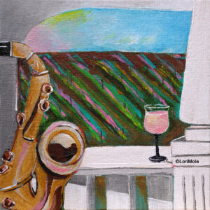 "Rose' Day" Original 8"x 8" Art