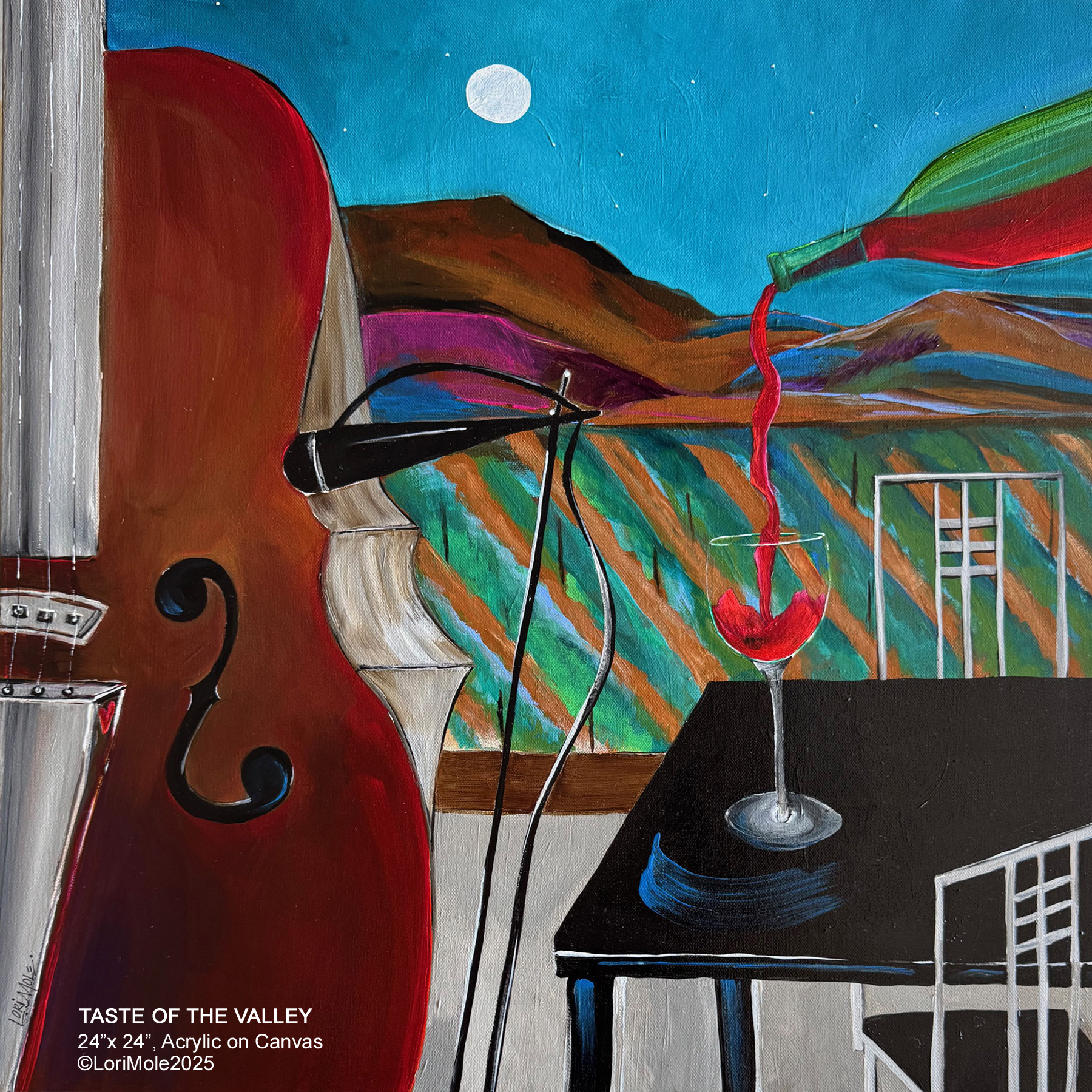 "Taste of the Valley" Original 24"x 24" Art
