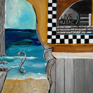 "Beach Blues" Original 8"x 8" Art